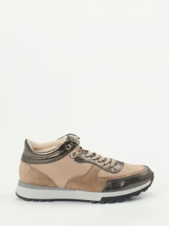 Paul Green – High-Top Sneaker aus Veloursleder Sandbeige