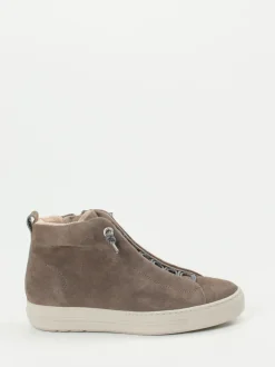 Paul Green – High-Top Sneaker aus Veloursleder grau