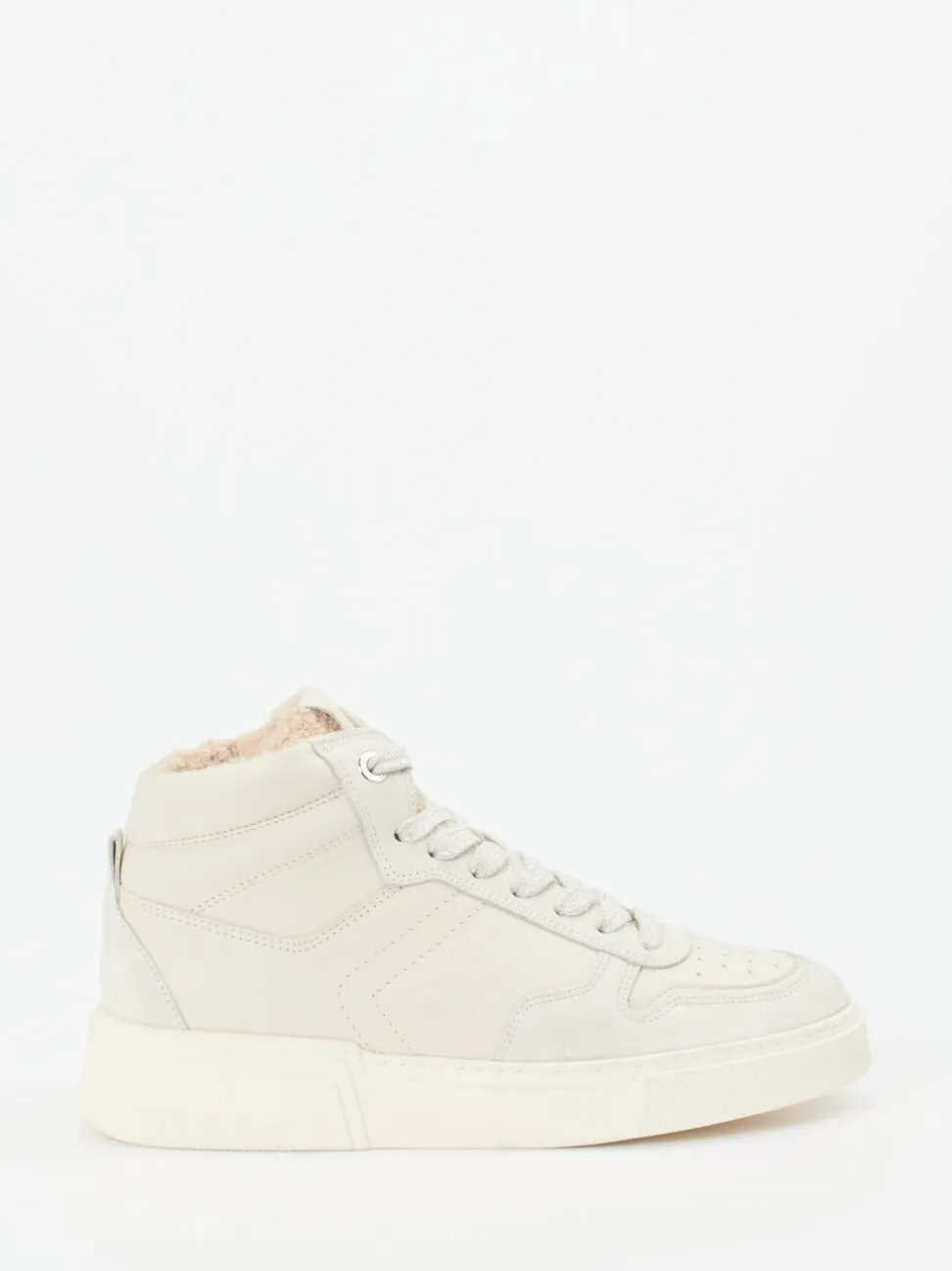 Paul Green – High-Top-Sneaker aus Leder cremeweiß