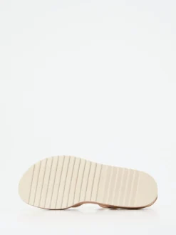 Paul Green – Keilsandalette aus Veloursleder beige
