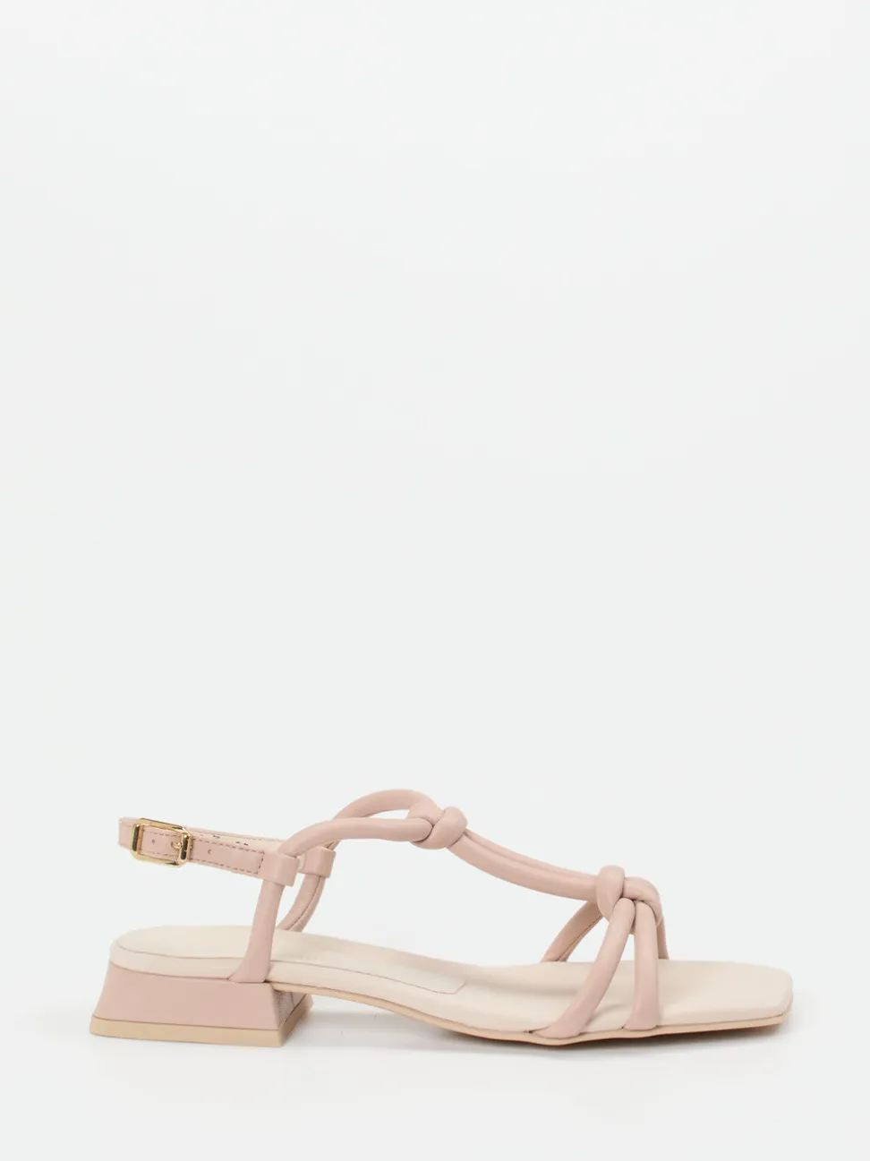 Paul Green – Knotensandalen aus Kalbleder Beige