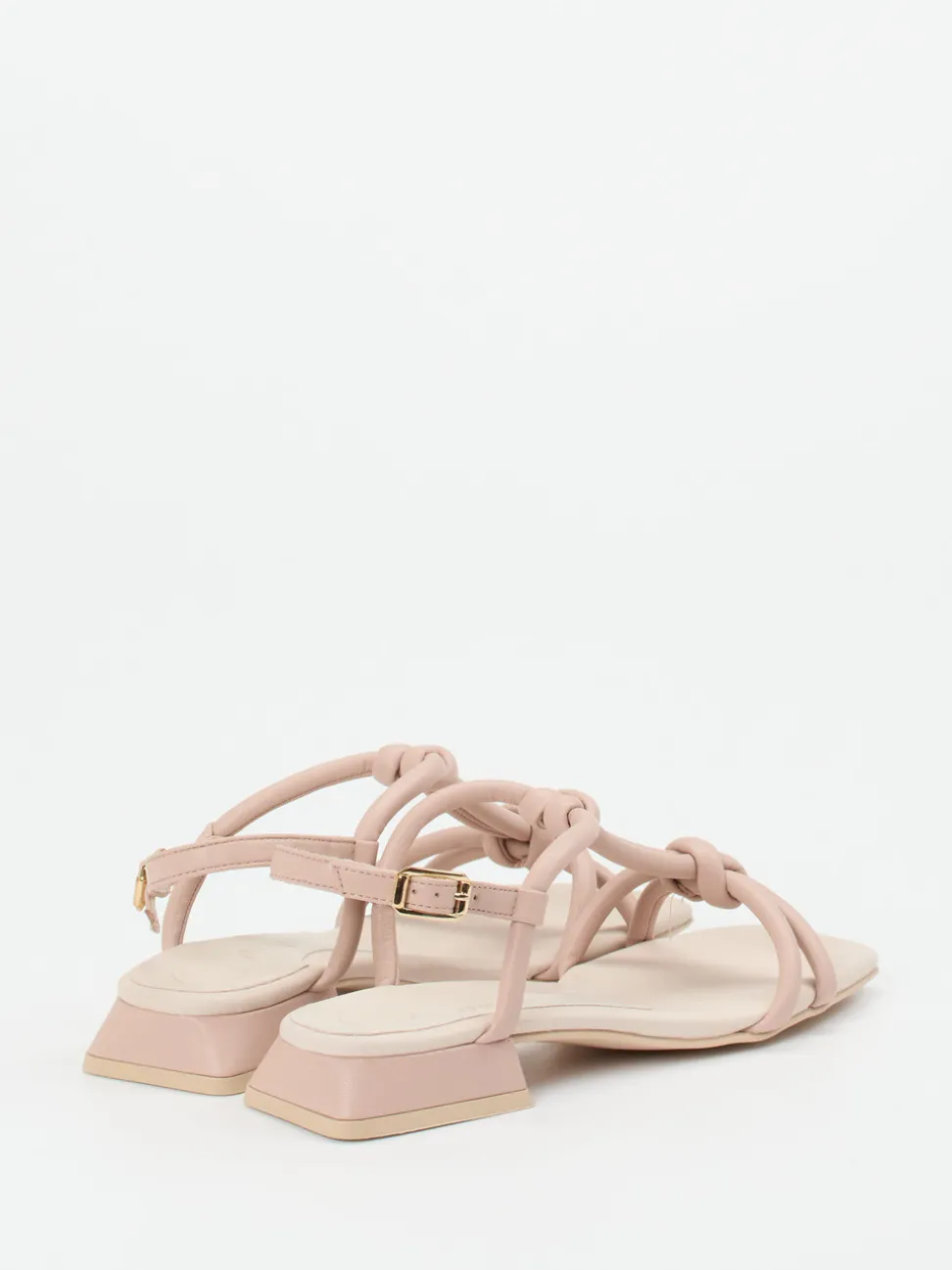 Paul Green – Knotensandalen aus Kalbleder Beige