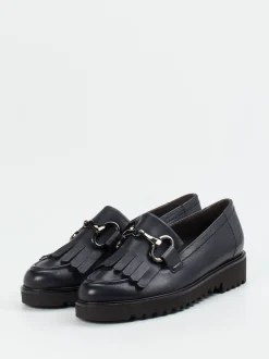 Paul Green – Loafer aus Kalbleder in Dunkelblau