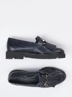 Paul Green – Loafer aus Kalbleder in Dunkelblau