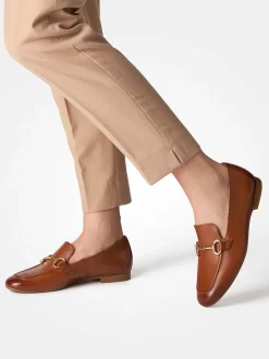 Paul Green – Loafer aus Kalbleder cognacbraun