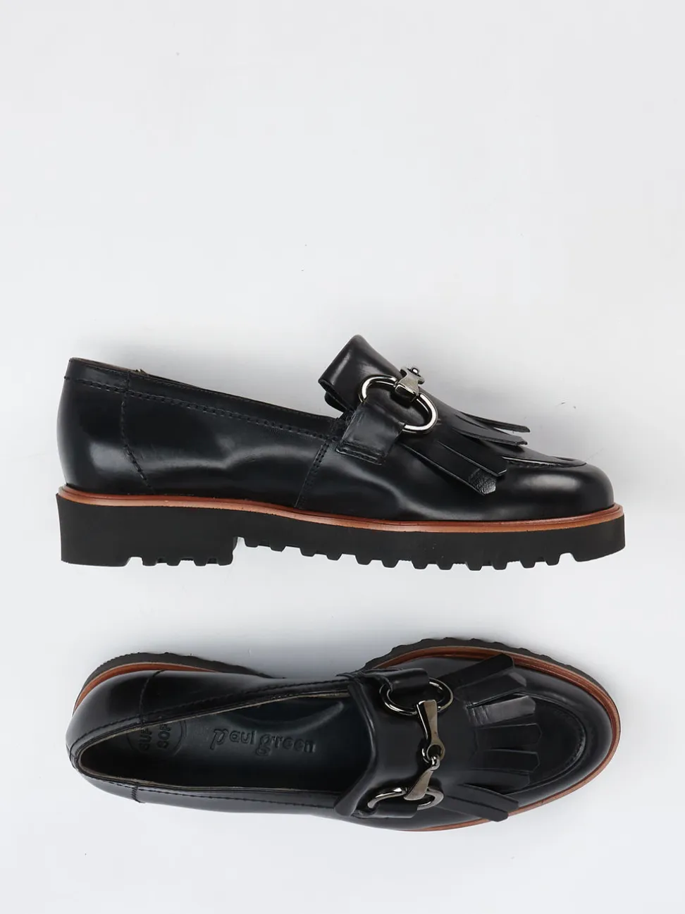 Paul Green – Loafer aus Kalbleder in Schwarz