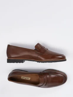 Paul Green – Loafer aus Kalbleder in Braun