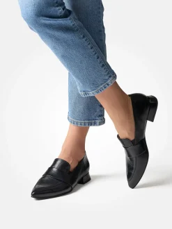Paul Green – Loafer aus Kalbleder Schwarz