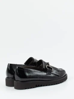 Paul Green – Loafer aus Lackleder in Schwarz
