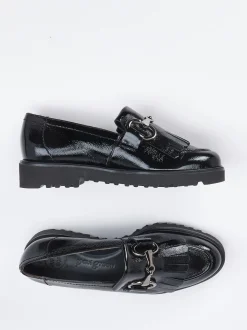 Paul Green – Loafer aus Lackleder in Schwarz