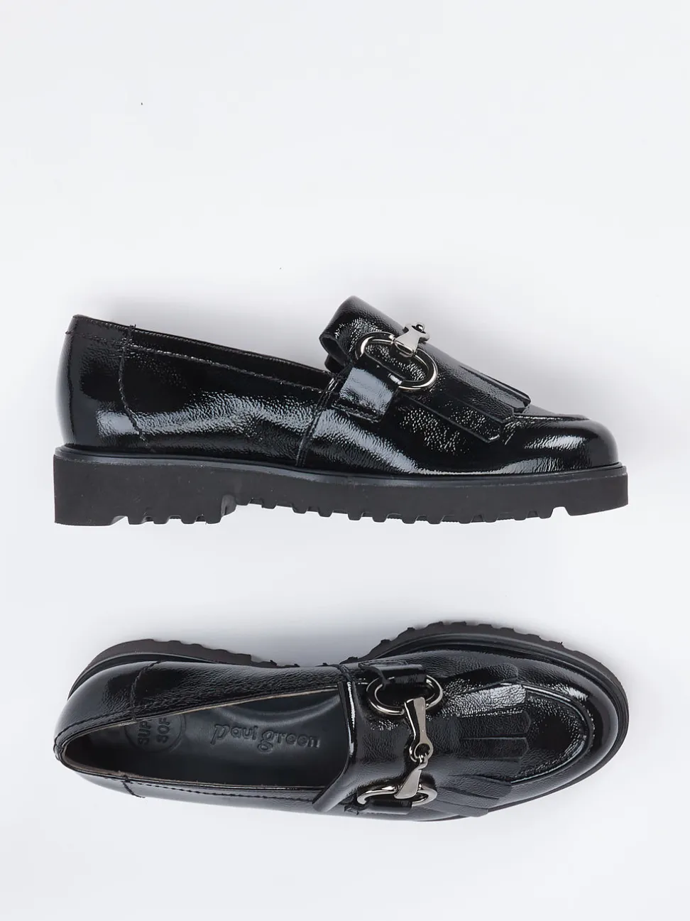 Paul Green – Loafer aus Lackleder in Schwarz
