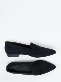 Paul Green – Loafer aus Veloursleder dunkelblau