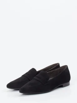 Paul Green – Loafer aus Veloursleder Schwarz