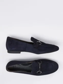 Paul Green – Loafer aus Veloursleder Dunkelblau