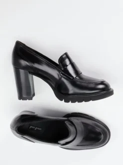 Paul Green – Loafer mit Blockabsatz aus Kalbleder