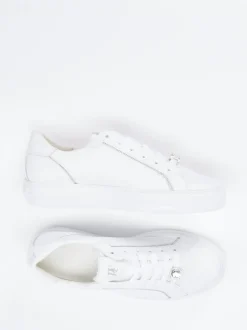 Paul Green – Low-Top Sneaker aus Kalbleder weiß