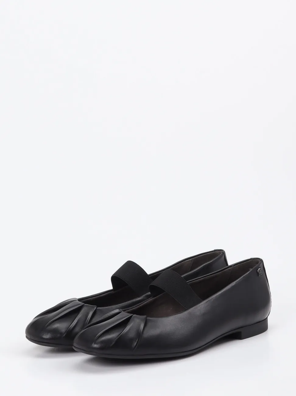 Paul Green – Mary Jane Ballerinas aus Lammleder schwarz