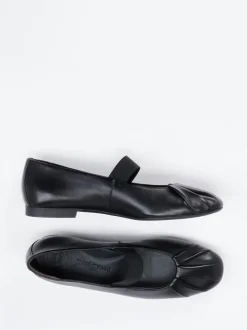 Paul Green – Mary Jane Ballerinas aus Lammleder schwarz