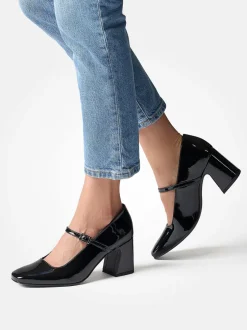 Paul Green – Mary Jane Pumps aus Lackleder schwarz