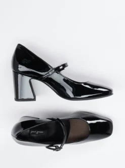 Paul Green – Mary Jane Pumps aus Lackleder schwarz