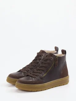 Paul Green – Mid-Top Sneaker aus Nubukleder braun