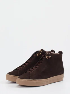 Paul Green – Mid-Top Sneaker aus Veloursleder Braun