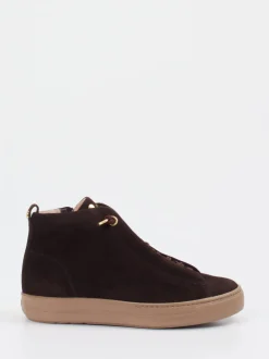 Paul Green – Mid-Top Sneaker aus Veloursleder Braun