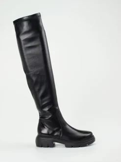 Paul Green – Overknee-Stiefel aus Lammleder schwarz