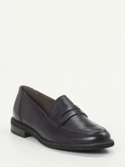 Paul Green – Penny Loafer aus Kalbleder Dunkelblau