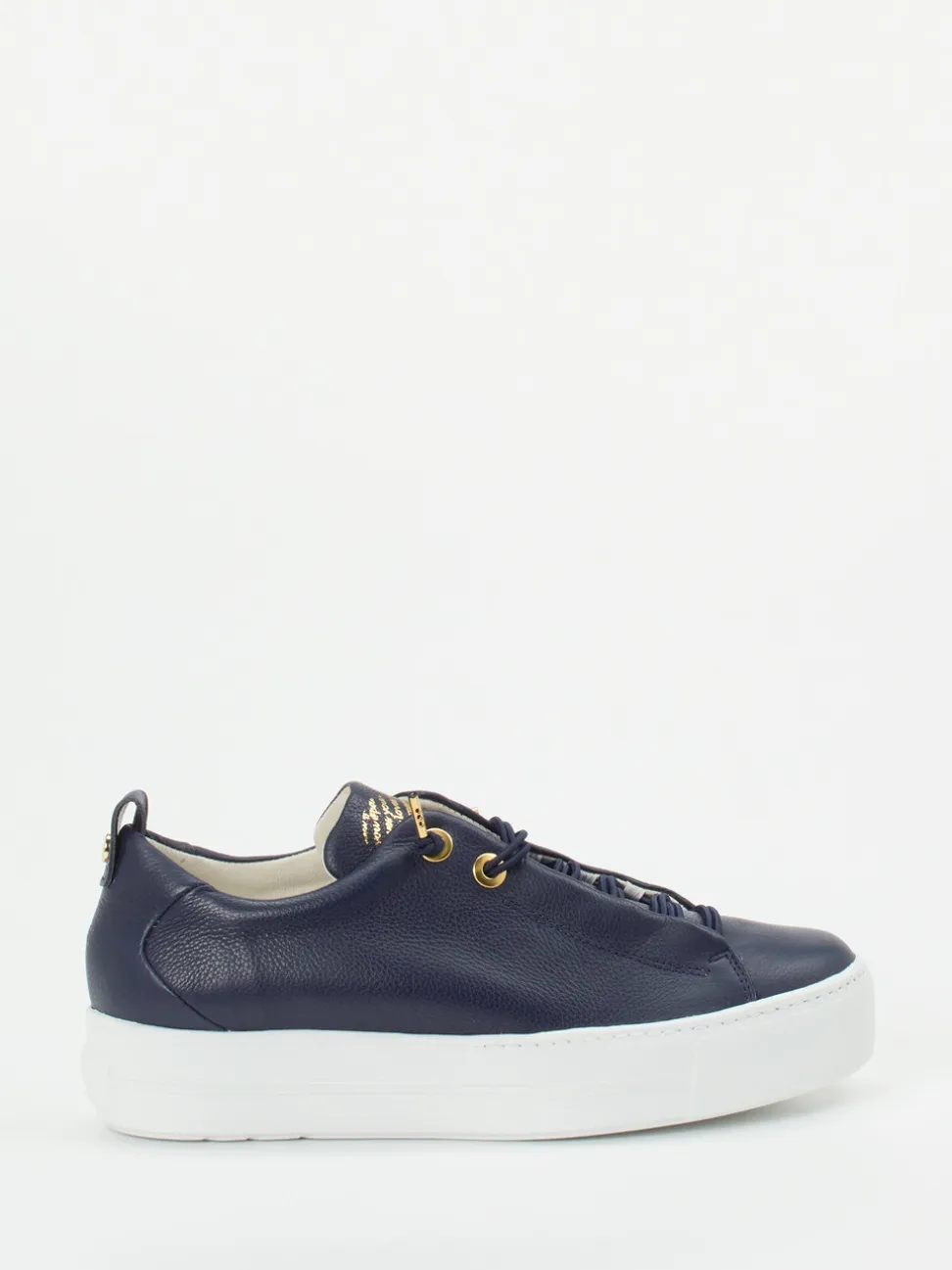Paul Green – Plateau-Sneaker aus Kalbleder dunkelblau