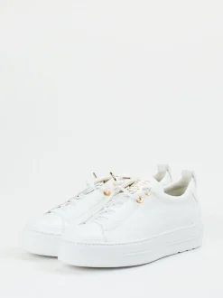 Paul Green – Plateau-Sneaker aus Kalbleder Weiß