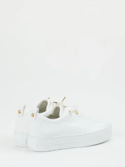 Paul Green – Plateau-Sneaker aus Kalbleder Weiß