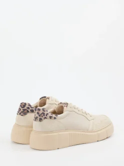 Paul Green – Plateau-Sneaker aus Kalbleder in Beige