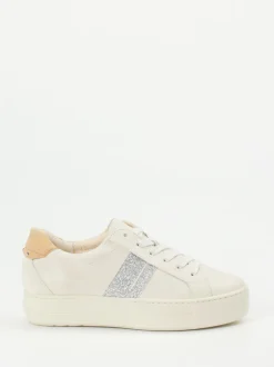 Paul Green – Plateau-Sneaker aus Kalbleder in Offwhite