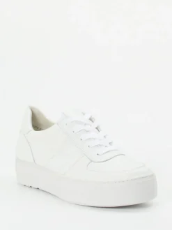 Paul Green – Plateau-Sneaker aus Kalbleder Weiß