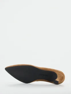 Paul Green – Pumps aus Veloursleder cognacbraun