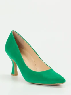Paul Green – Pumps aus Veloursleder smaragdgrün