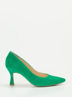 Paul Green – Pumps aus Veloursleder smaragdgrün