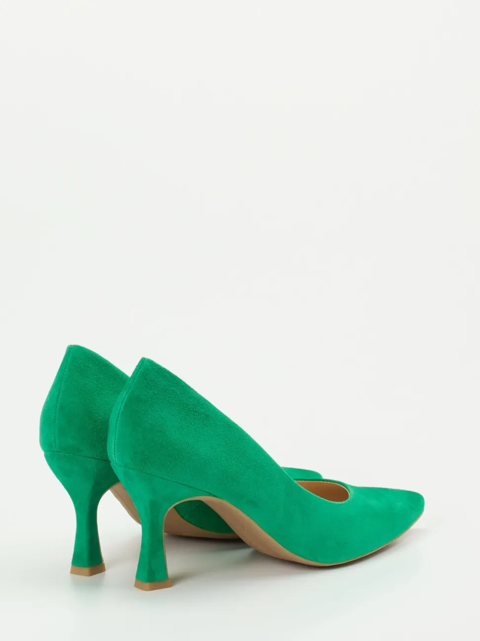 Paul Green – Pumps aus Veloursleder smaragdgrün