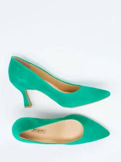 Paul Green – Pumps aus Veloursleder smaragdgrün