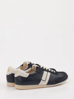 Paul Green – Retro-Sneaker aus Leder-Mix Dunkelblau