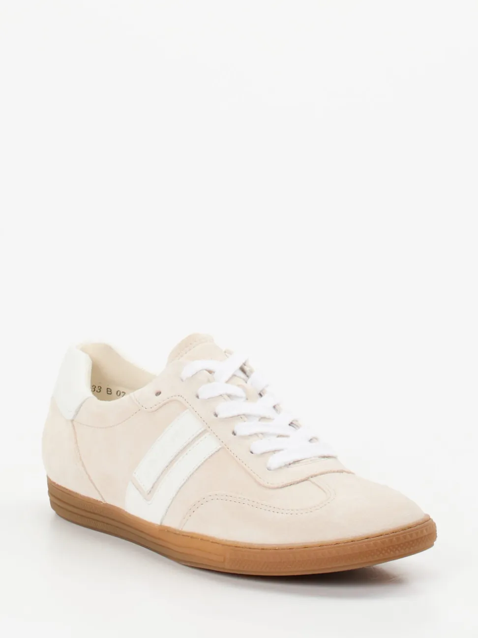 Paul Green – Retro-Sneaker aus Veloursleder cremeweiß