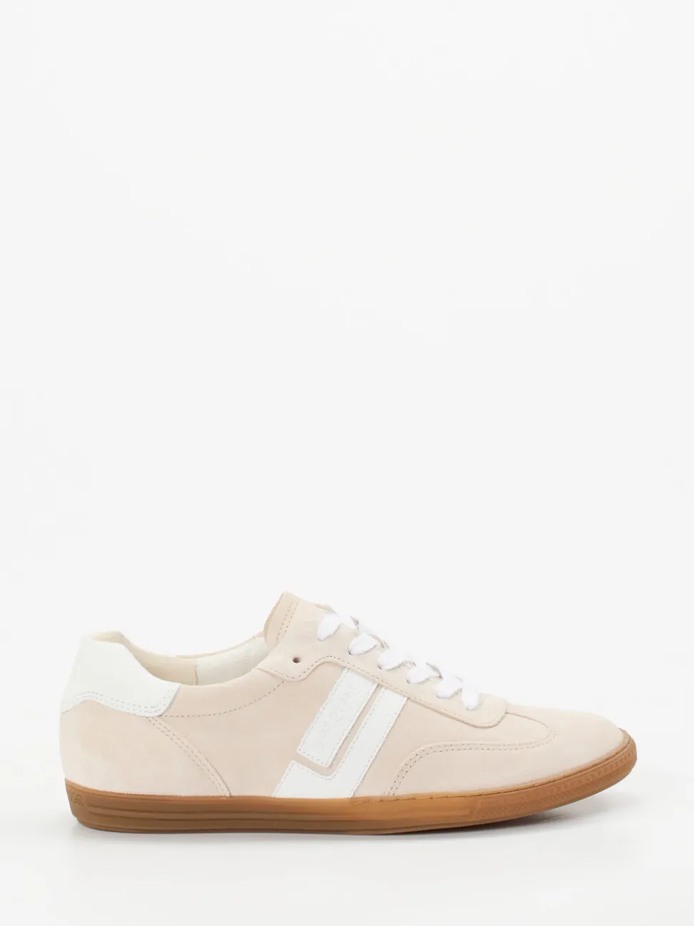 Paul Green – Retro-Sneaker aus Veloursleder cremeweiß