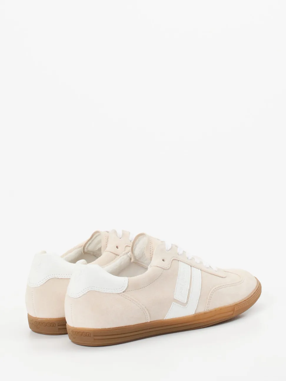 Paul Green – Retro-Sneaker aus Veloursleder cremeweiß