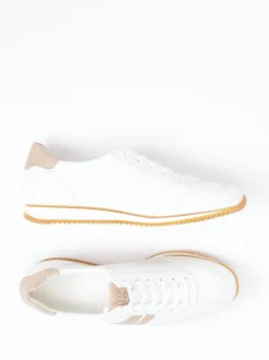 Paul Green – Retro-Sneaker aus Leder in Weiß
