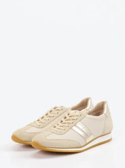 Paul Green – Retro-Sneaker aus Leder in Beige