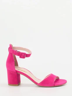 Paul Green – Sandalette aus Veloursleder Pink