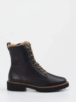 Paul Green – Schnürboots aus Kalbleder Schwarz