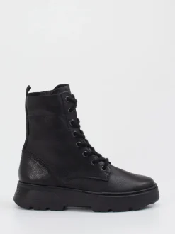 Paul Green – Schnürboots aus Kalbleder schwarz
