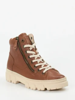 Paul Green – Schnürboots aus Kalbleder mittelbraun